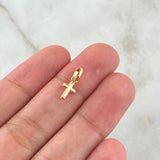 Pendant Cross 0.25gr / 1.3cm / Polished 18K Yellow Gold *
