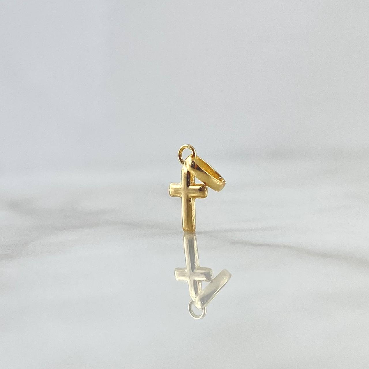 Pendant Cross 0.25gr / 1.3cm / Polished 18K Yellow Gold *
