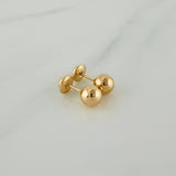 Topos Bola Lisa 0.75 g / in / 6 mm Oro Amarillo 18K