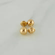 Topos Bola Lisa 0.75 g / in / 6 mm Oro Amarillo 18K