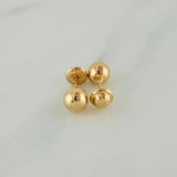 Topos Bola Lisa 0.75 g / in / 6 mm Oro Amarillo 18K