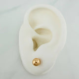 Topos Bola Lisa 0.75 g / in / 6 mm Oro Amarillo 18K