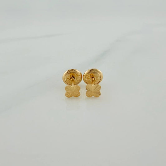 Topos Trebol 0.55gr / 3.95mm Oro Amarillo 18K &
