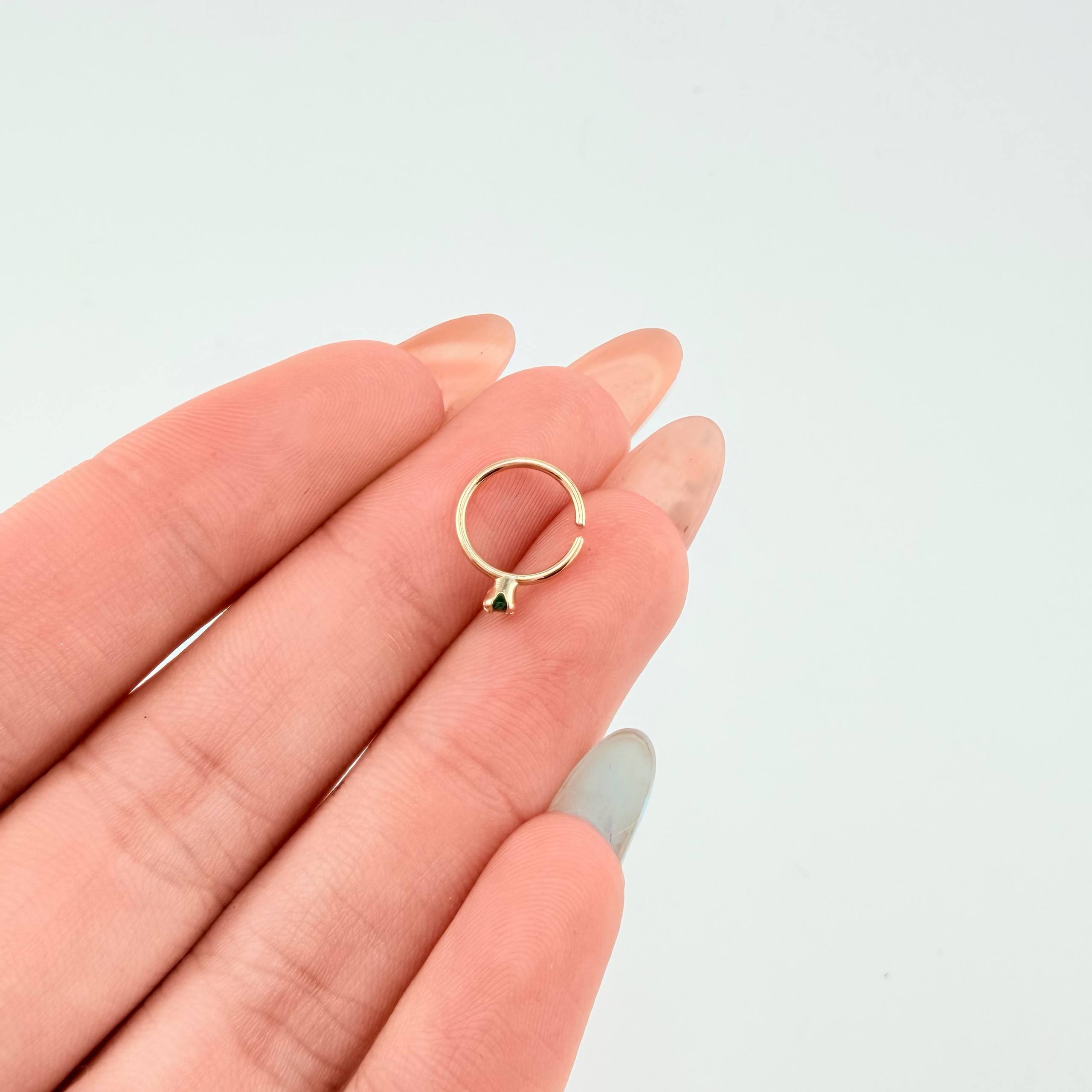 Piercing Aro 0.25gr / 1/2 in / Oro Amarillo 18K