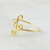 Anillo Nota Musical 1.1gr / T7 / Oro Amarillo 18K ©