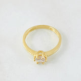 Anillo Solitario Amplio 2.7gr / T6 1/2 / Oro Amarillo 18K ©