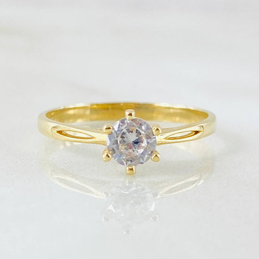 Anillo Solitario Cetro 1.5gr / T5 3/4 / Oro Amarillo 18K ©