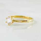 Anillo Solitario Cetro 1.5gr / T5 3/4 / Oro Amarillo 18K ©