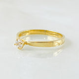Anillo Solitario Liso 2.05gr / T6 3/4 / Oro Amarillo 18K ©