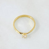 Anillo Solitario Liso 2.05gr / T6 3/4 / Oro Amarillo 18K ©