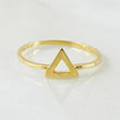 Anillo Silueta Triangulo 1gr / T6 1/2 / Oro Amarillo 18K ©