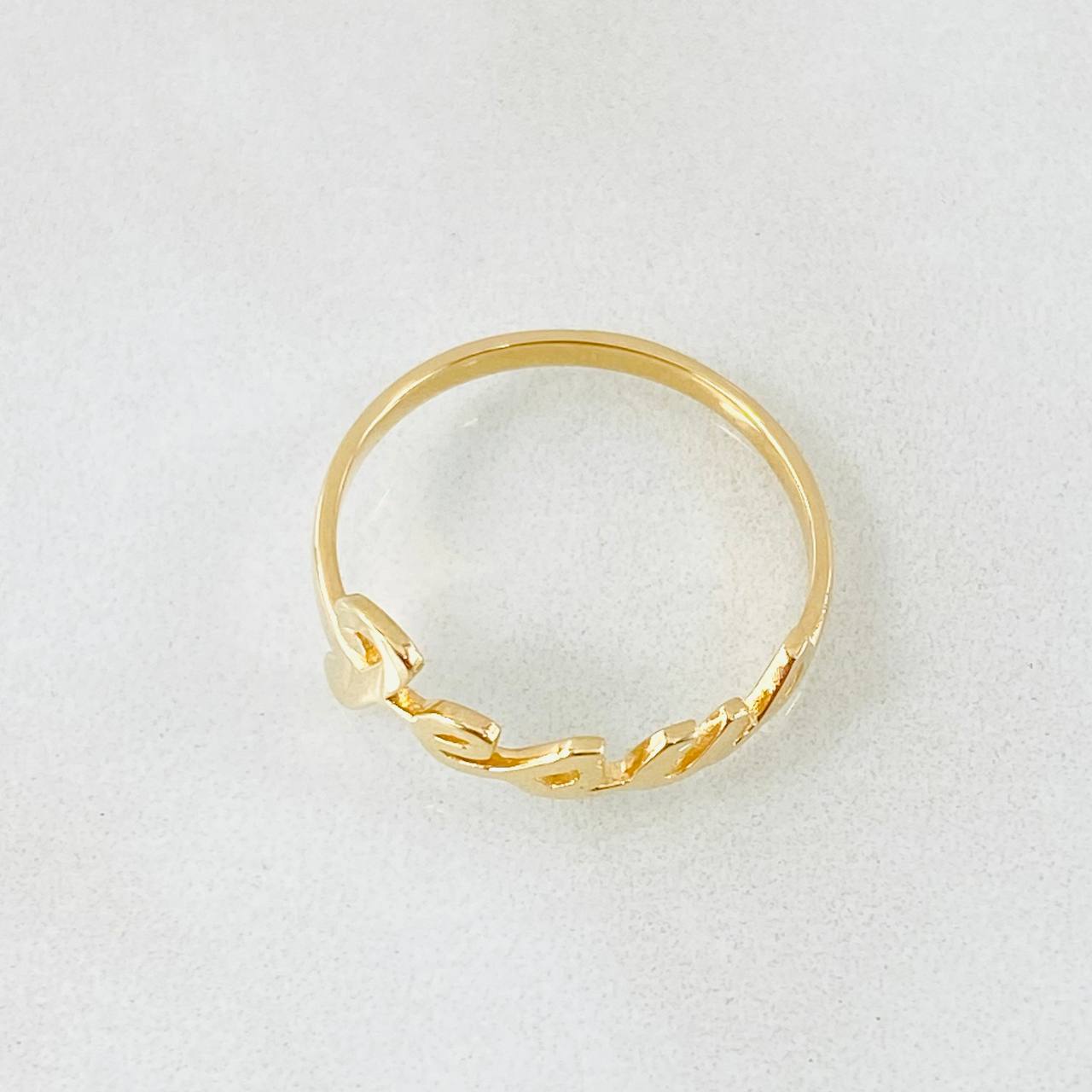 Anillo Jesús 1.3gr / T6 1/4 / Oro Amarillo 18K ©
