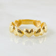 Anillo Corazones 2.2gr / T7 1/4 / Oro Amarillo 18K ©