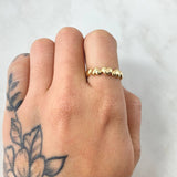 Anillo Corazones 2.2gr / T7 1/4 / Oro Amarillo 18K ©