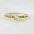 Dense Solitaire Ring 1.3gr / Size 6 / 18K Gold