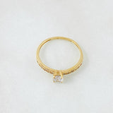 Dense Solitaire Ring 1.3gr / Size 6 / 18K Gold