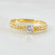 Anillo Solitario Churumbela 2gr / T7 1/4 / Oro Amarillo 18K