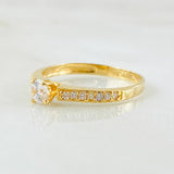 Anillo Solitario Churumbela 2gr / T7 1/4 / Oro Amarillo 18K