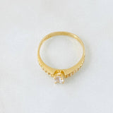 Anillo Solitario Churumbela 2gr / T7 1/4 / Oro Amarillo 18K