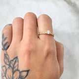 Anillo Solitario Churumbela 2gr / T7 1/4 / Oro Amarillo 18K