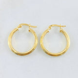 Manu Hoop Earrings 2.05gr / 1in / 18K Gold