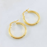 Manu Hoop Earrings 2.05gr / 1in / 18K Gold