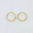 Candongas Aro Rayado 0.45gr / 1cm / Oro Amarillo 18K ©