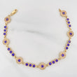 Tennis Bracelet Halo Circle 10.6 g / 7 1/2 in / 7.96 mm 18K Yellow Gold