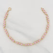 Tennis Bracelet Halo Circle 8.4 g / 7 1/2 in / 4.25 mm Yellow Gold 18K
