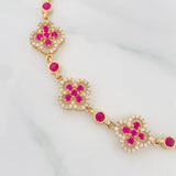 Tennis Bracelet Clover Halo 13.7 g / 7 in / 11.62 mm Yellow Gold 18K