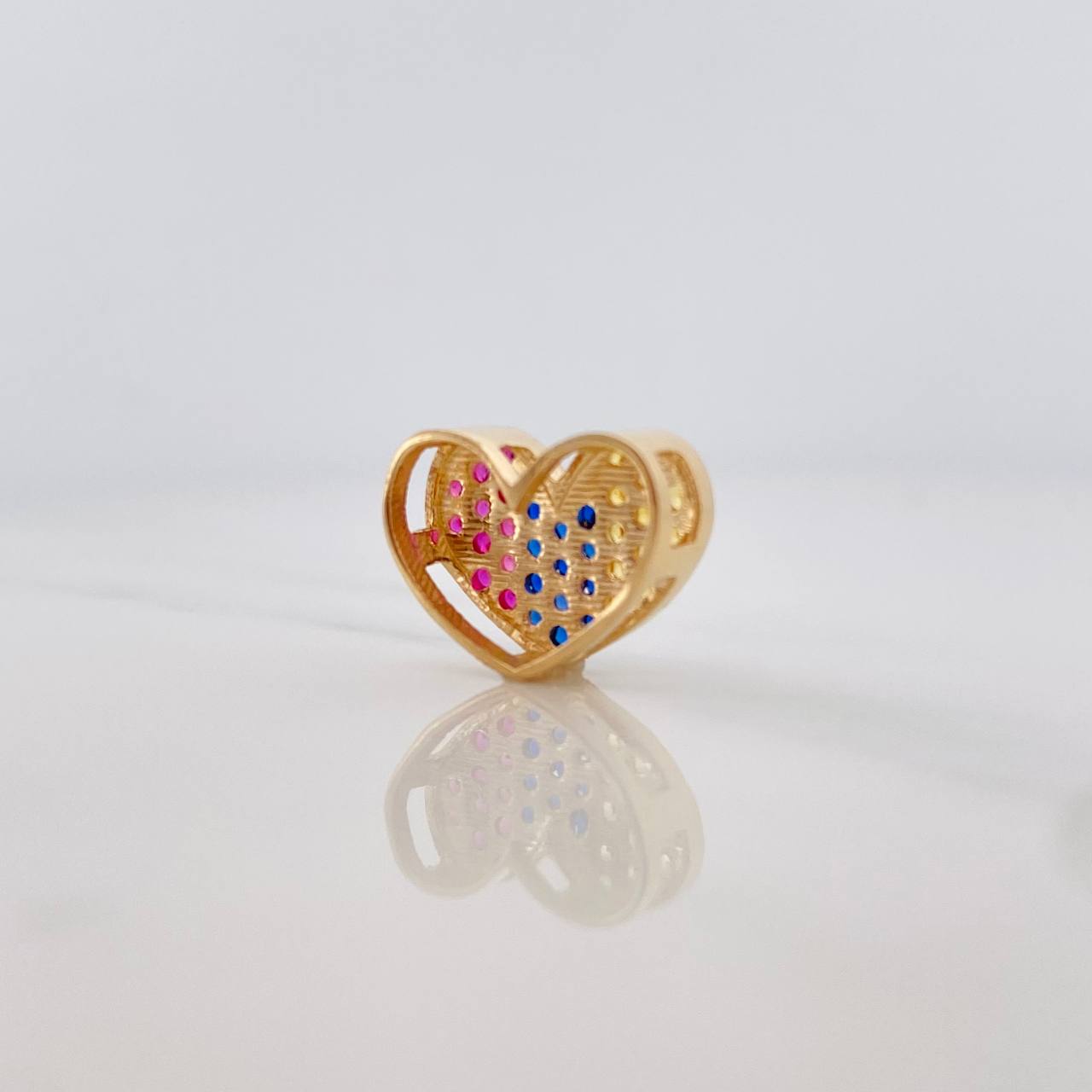 Herraje Corazon 1.85 g / 1/2 in Oro Amarillo 18K