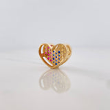 Herraje Corazon 1.9 g / 1/2 in Oro Amarillo 18K