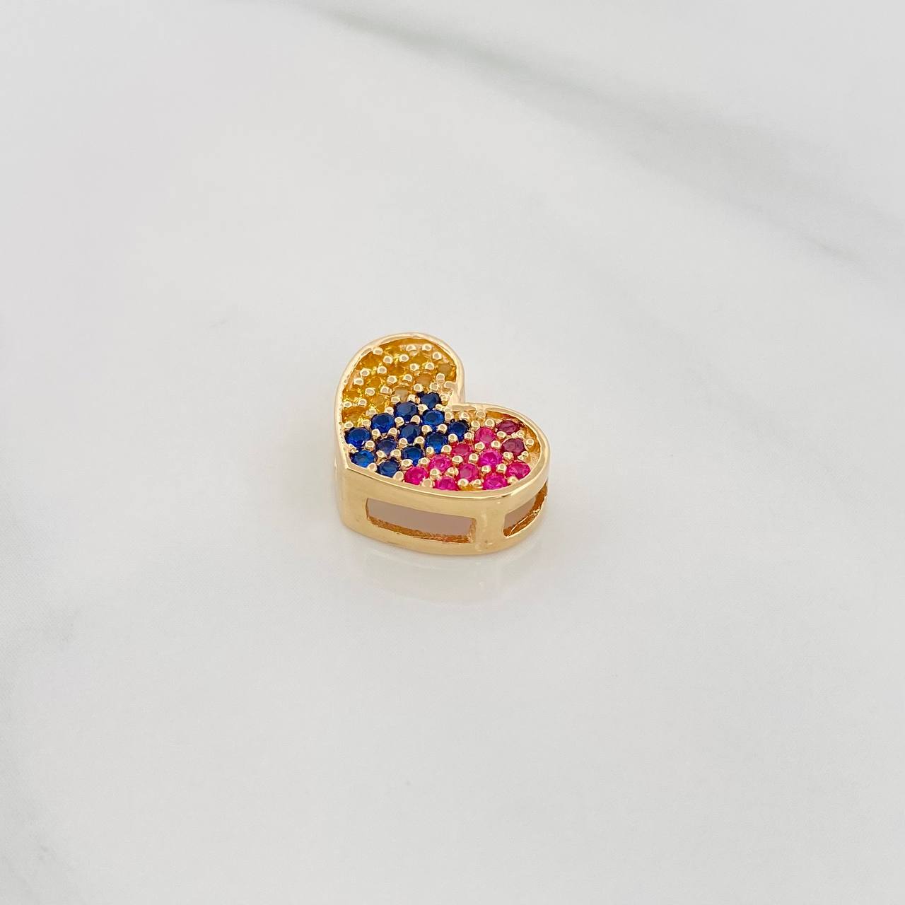 Herraje Corazon 1.8 g / 1/2 in Oro Amarillo 18K