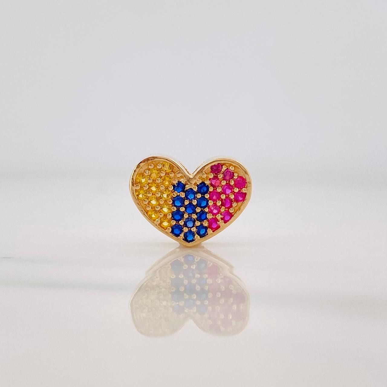 Herraje Corazon 1.85 g / 1/2 in Oro Amarillo 18K