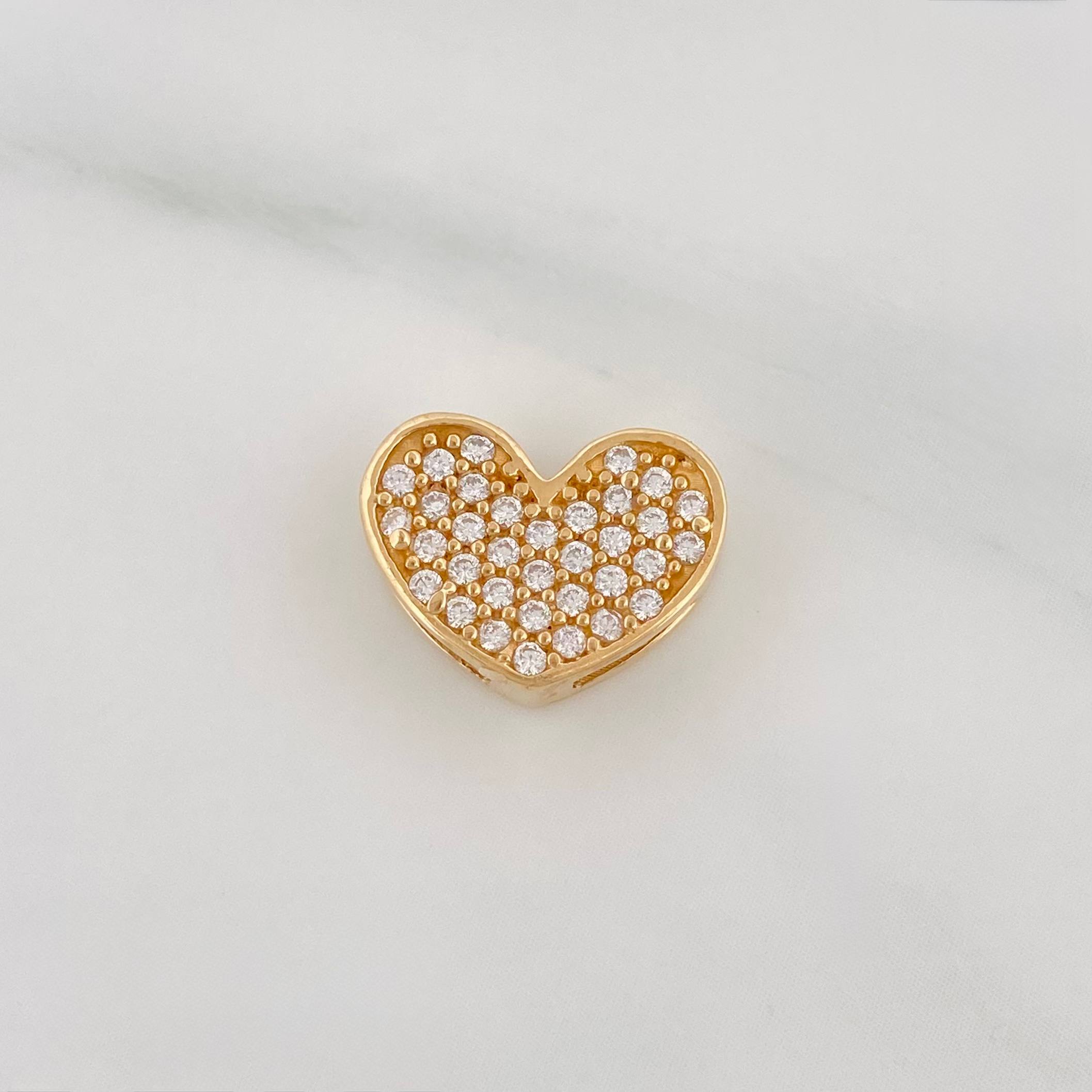 Herraje Corazon 1.1 g / 1/2 in Oro Amarillo 18K