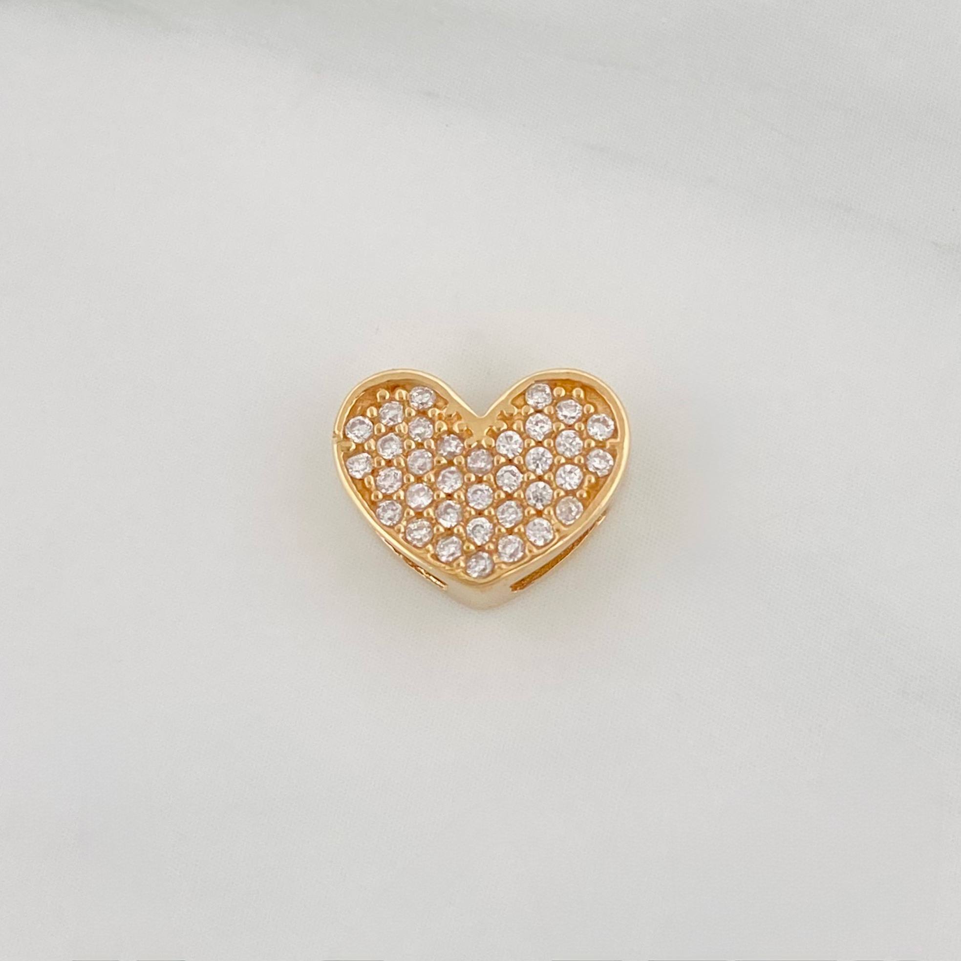 Herraje Corazón 1.15 g / 1/2 in Oro Amarillo 18K