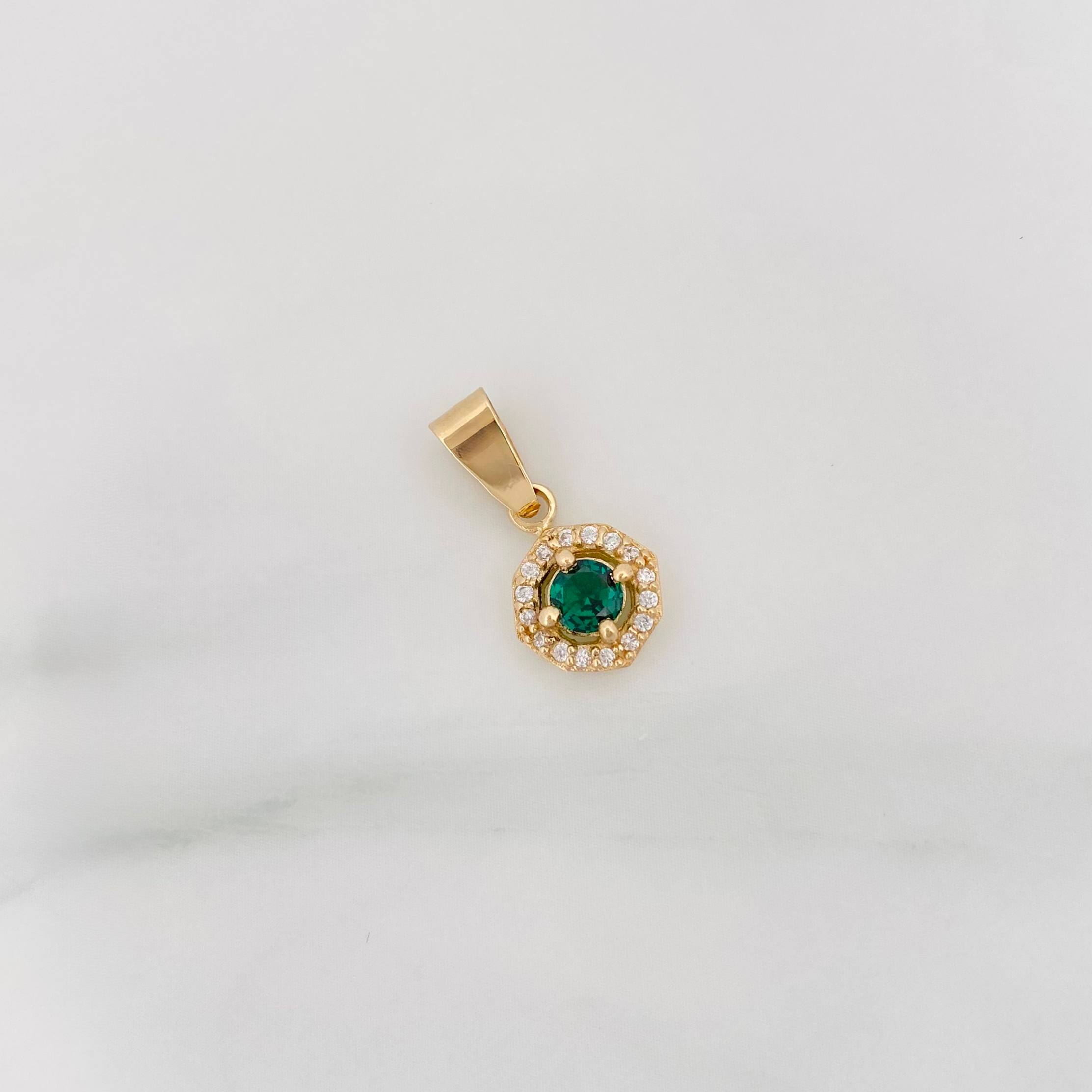 Dije Halo Circulo 1.2 g / 3/4 in Oro Amarillo 18K