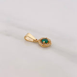 Dije Halo Circulo 1.15 g / 3/4 in Oro Amarillo 18K