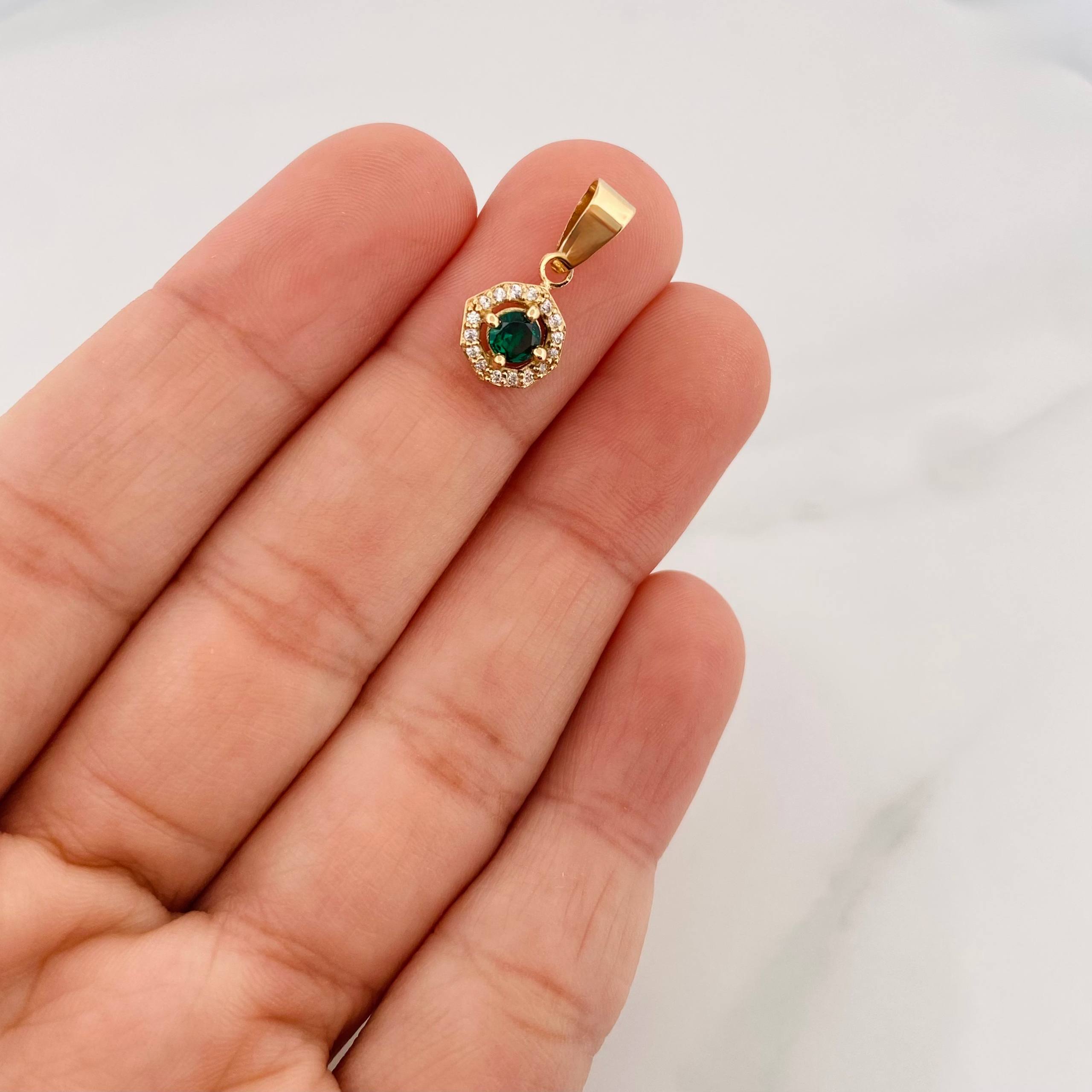 Dije Halo Circulo 1.15 g / 3/4 in Oro Amarillo 18K