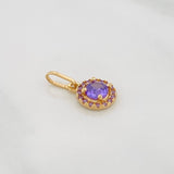 Dije Halo Circulo 1.1 g / 3/4 in Oro Amarillo 18K