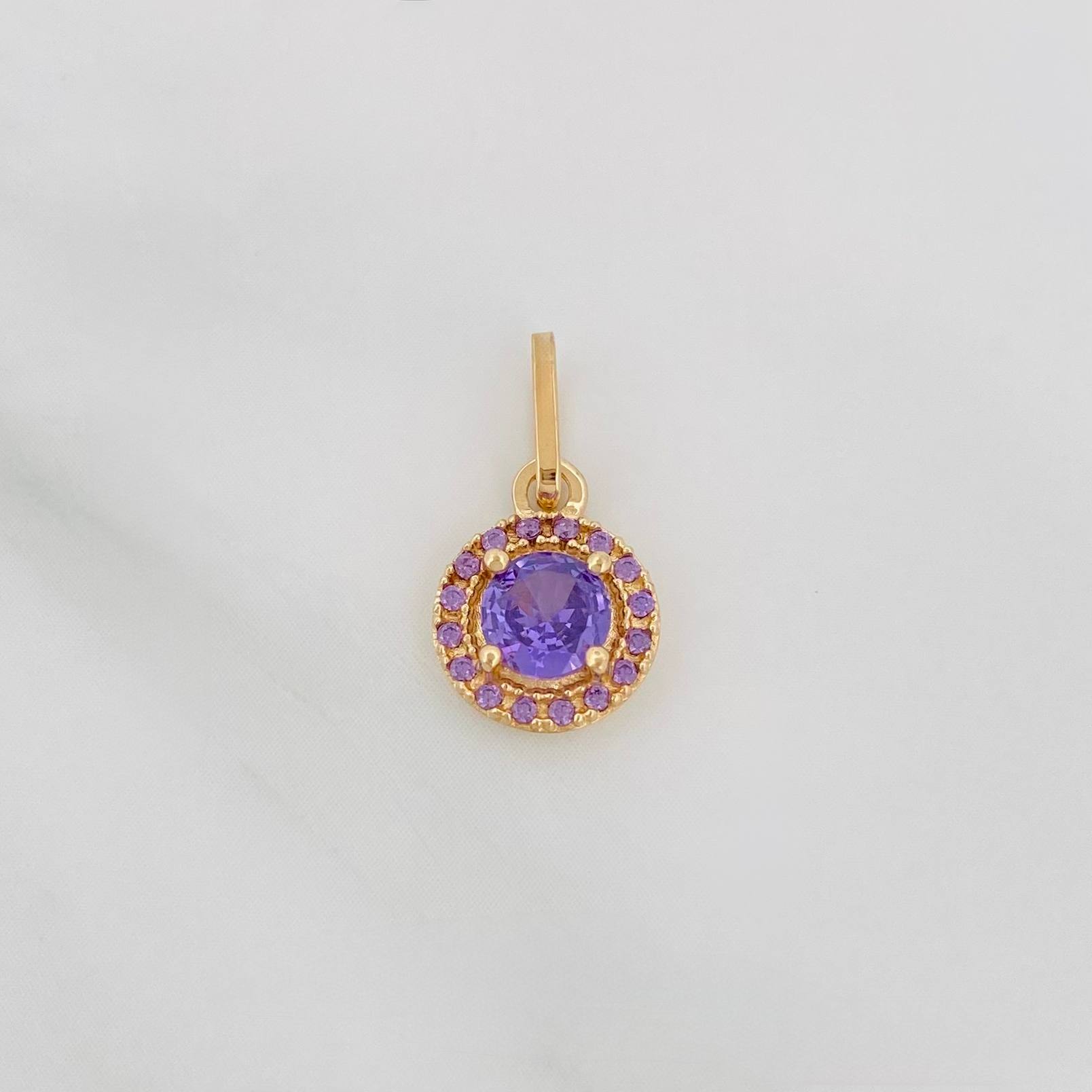 Dije Halo Circulo 1.15 g / 3/4 in Oro Amarillo 18K