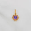 Dije Halo Circulo 1.1 g / 3/4 in Oro Amarillo 18K