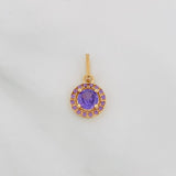 Dije Halo Circulo 1.15 g / 3/4 in Oro Amarillo 18K
