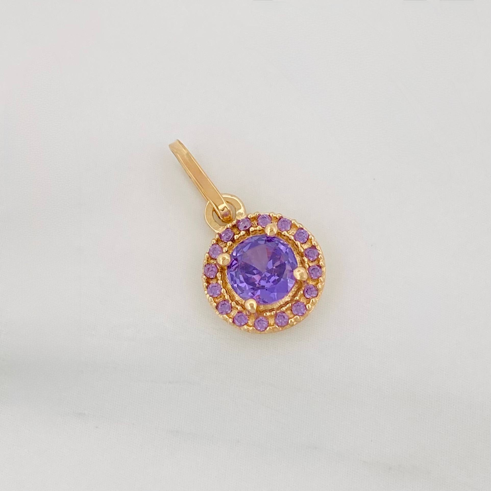 Dije Halo Circulo 1.15 g / 1/2 in Oro Amarillo 18K