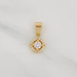 Dije Halo Circulo 1.2 g / 1/2 in Oro Amarillo 18K