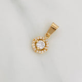 Dije Halo Circulo 1.2 g / 3/4 in Oro Amarillo 18K