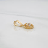 Dije Halo Circulo 1.2 g / 1/2 in Oro Amarillo 18K