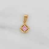 Dije Halo Circulo 1.2 g / 3/4 in Oro Amarillo 18K