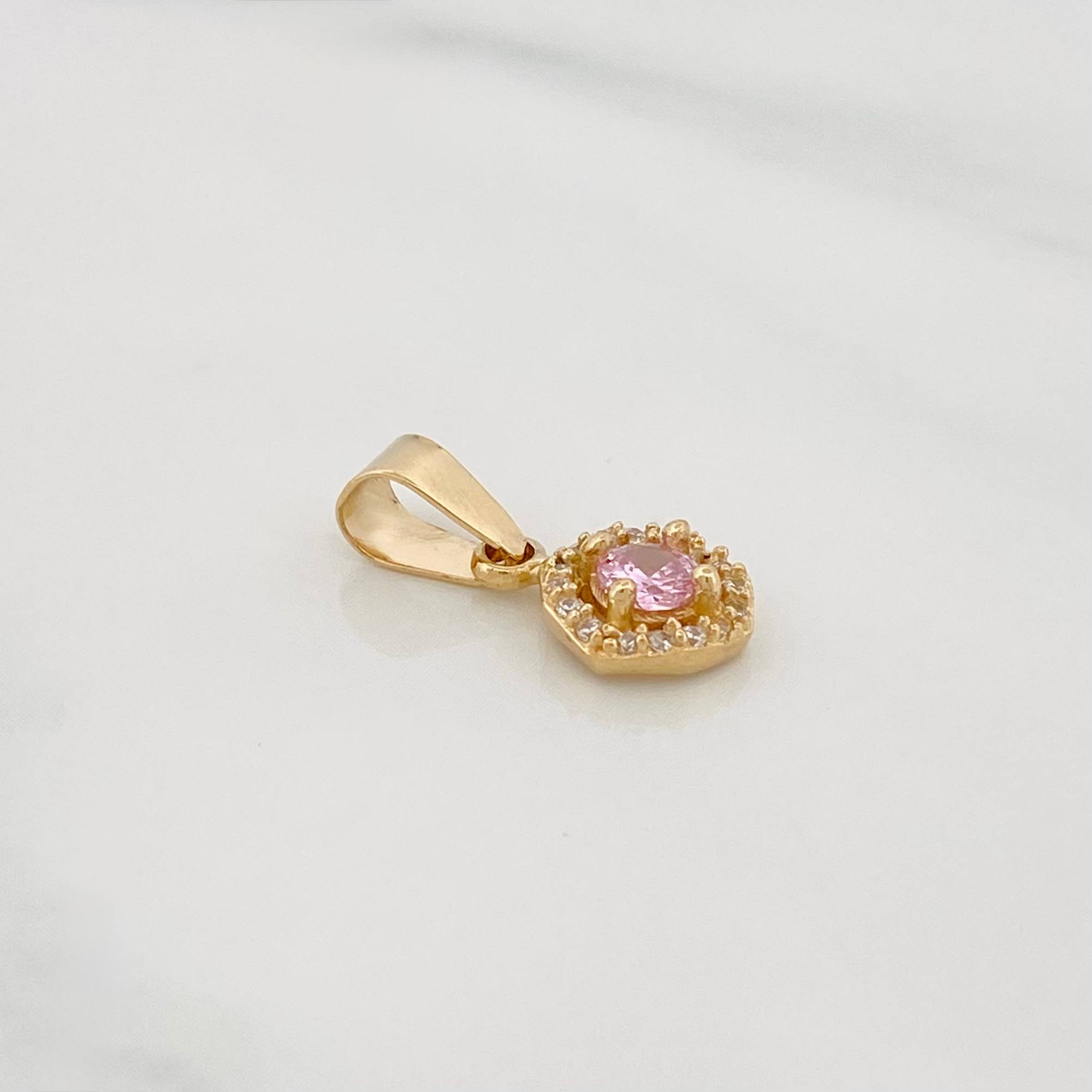Dije Halo Circulo 1.15 g / 1/2 in Oro Amarillo 18K