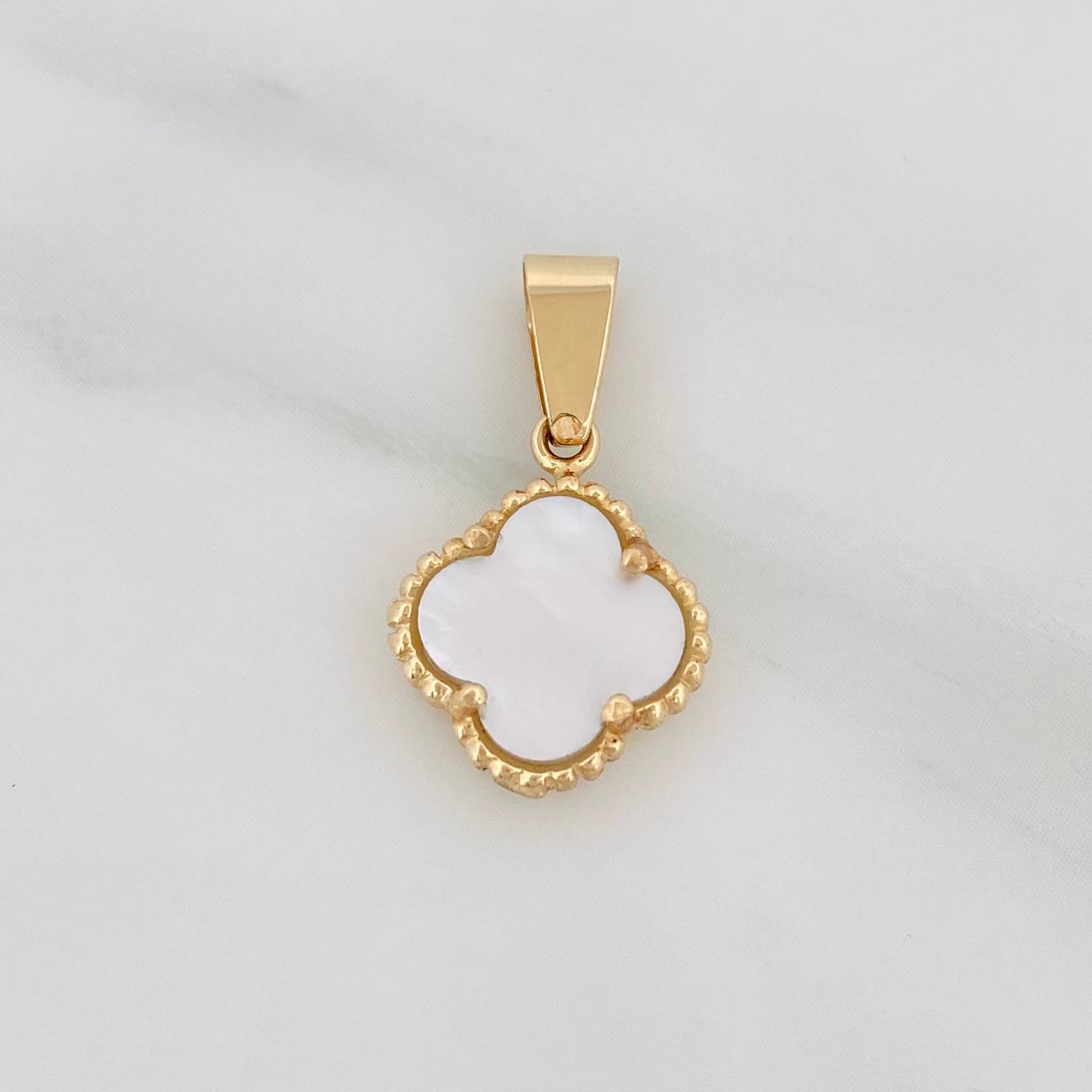 Dije Trébol 1.55 g / 3/4 in Oro Amarillo 18K